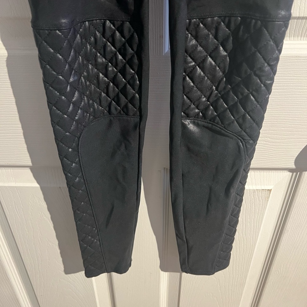 Spanx Faux Leather Moto Leggings Black Size XSmall - Picture 5 of 10